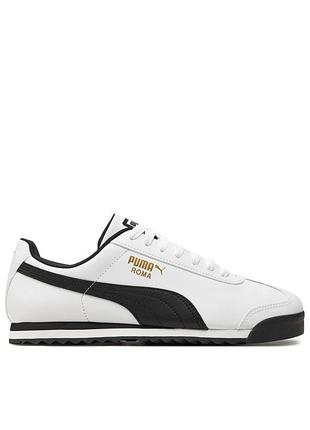 Кроссовки мужские puma roma basic white/black 353572-04