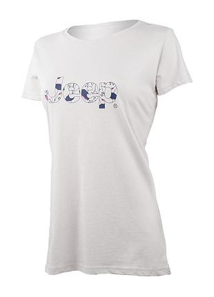 Жіноча футболка джип оригінал jeep t-shirt botanical print j22w o102612-j863