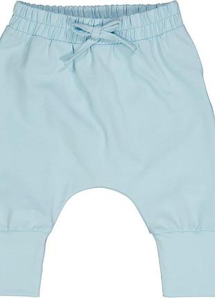 Детские штанишки для новорожденных green cotton 74 см голубые (25111281)
