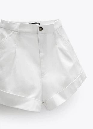 Шорти джинсові zara з защипами