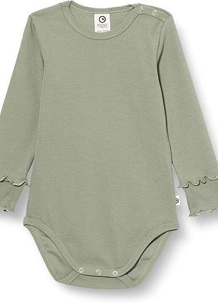 Детский боди для новорожденной девочки green cotton 68 см оливковый (25111217a) 2 роки, 92 см