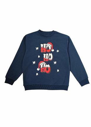 Подростковый теплый новогодний свитшот primark 140 см темно-синий (25101030a) 13-14 років, 164 см