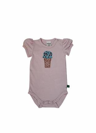 Детский боди для новорожденной девочки green cotton 62 см светло-розовый (25111227)