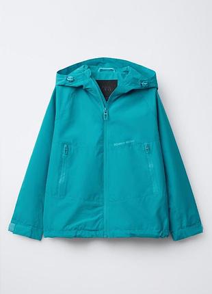 Детская ветровка для мальчика zara 122 см бирюзовый (25070302a) 9-10 років, 140 см