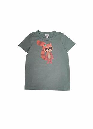 Детская футболка для мальчика green cotton 92 см зеленая (25111241)