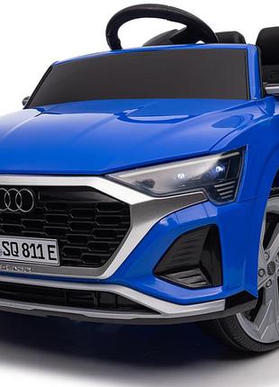 Детский электромобиль audi sq8 4x4 12v синий с пультом управления diego