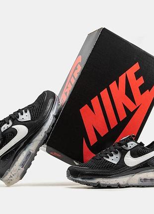 Кроссовки мужские черно белые nike air max 90 terrascape black white размеры 41 42 43 44 45