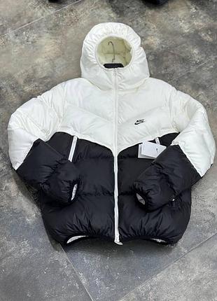 Пуховик nike storm fit white/black xxl