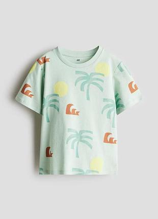 Дитяча футболка для хлопчика h&m 134-140 см зелений (250530002e)