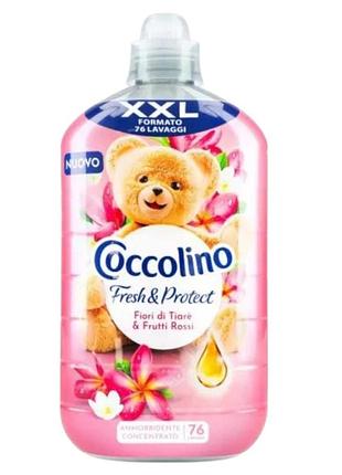 Кондиционер для белья coccolino fiori di tiaré e frutti rossi 1.75 л