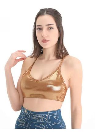 Женский топ стильный найк оригинал nike indy icnclsh shimmer bra ct3783-750 xs