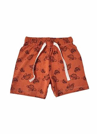 Детские шорты для мальчика green cotton 62 см терракотовые (251112139a)