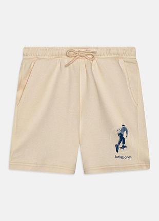 Подростковые теплые шорты для мальчика jack&jones 152 см кремовый (250313065)