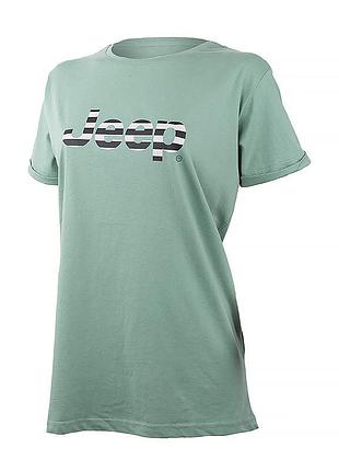 Жіноча футболка джип оригінал jeep t-shirt oversize striped print turn o102611-e854