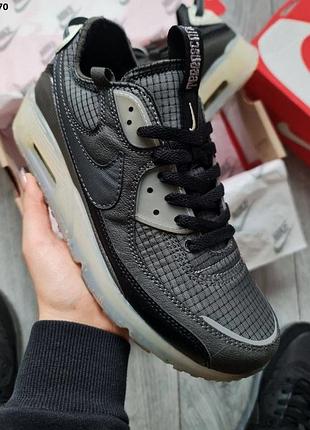 Кроссовки мужские серые nike air max 90 terrascape gray размер 41 42 43 44 45