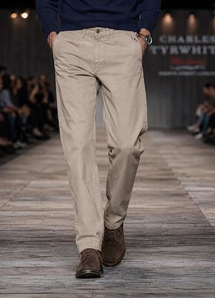 Чоловічі джинси charles tyrwhitt бежеві, розмір m (30w/30l), бавовна/еластан