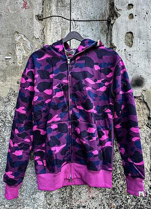 Соуп худи bape фиолетовая xxl