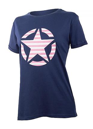 Женская футболка джип оригинал jeep t-shirt oversize star striped print turn o102613-a184