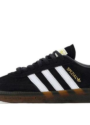 Adidas spezial black gum handball кроссовки адидас спешл черные мужские 38