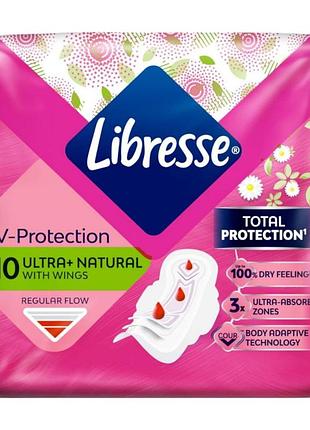 Гігієнічні прокладки libresse ultra normal aloe vera & camomile 10 шт