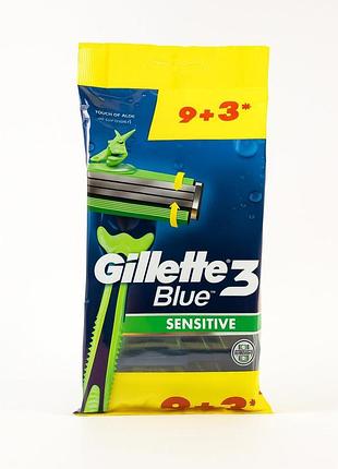 Набор одноразовых станков gillette blue 3 (9+3 шт)