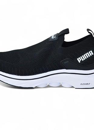 Puma black white мокасини 42