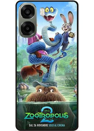 Силиконовый бампер чехол для oppo a6x с рисунком джуди зверополис