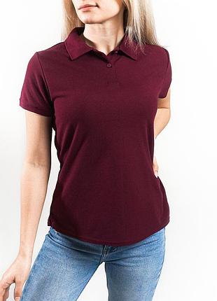 Жіноче поло fruit of the loom 063212040s 2xl, 41 бордовий