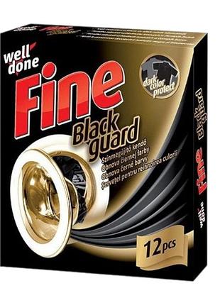 Салфетки для обновления цвета well done black 12 шт