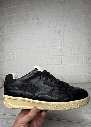 Стильные модные кожаные кроссовки jil sander basket