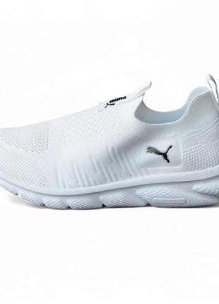 Puma white мокасини білі 39