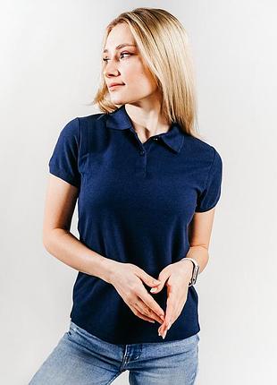 Жіноче поло fruit of the loom 063212040s xl, 32 темно-синій
