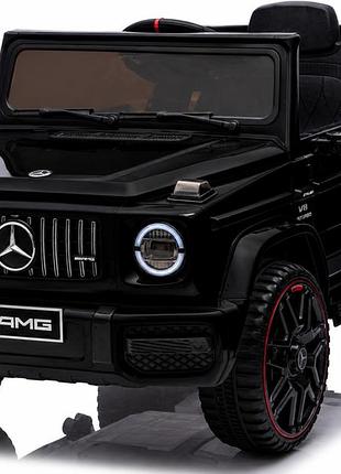 Дитячий електромобіль mercedes g63 4x4 12v чорний з пультом керування diego