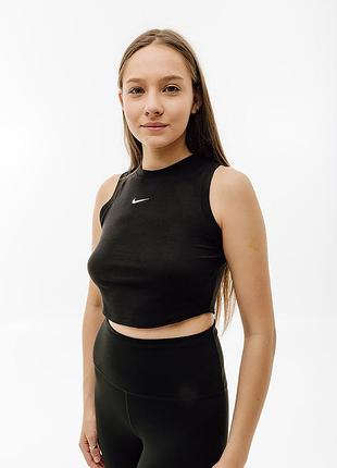 Жіноча майка найк оригінал nike w nsw essntl rib crp ta fb8279-010