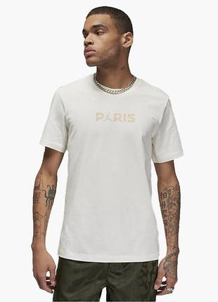 Футболка jordan m j psg ss logo tee fn5332-133 s