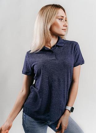 Жіноче поло fruit of the loom 063212040s xs, vf темно-синій меланж