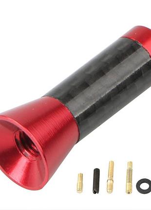Универсальная автомобильная антенна короткая 3.5 см красный