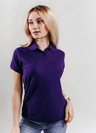 Жіноче поло fruit of the loom 063212040s xl, pe фіолетовий