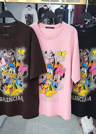 Футболка balenciaga со стразами
