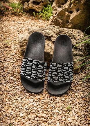 Чоловічі шльопанці nike slides 'black' 41-42-45