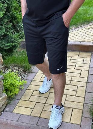 Шорты мужские чёрные с карманами двунить s, m, l, xl