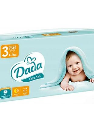 Подгузники dada extra soft 3 (4-9 кг) 54 шт