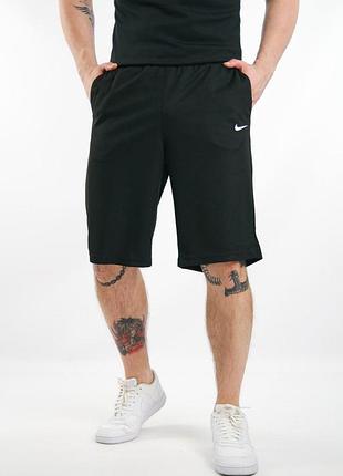 Шорты мужские черные трикотаж s m l xl xxl 3xl