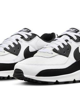 Кроссовки мужские белые с черными вставками nike air max 90 white black размеры 41 42 43 44 45