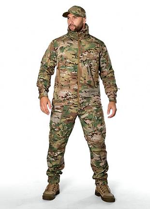 Костюм тактический камуфляжный softshell stalker phantom multicam мультикам xl