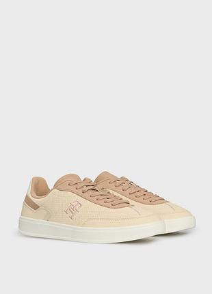 Отличные кеды бежевые Tommy hilfiger