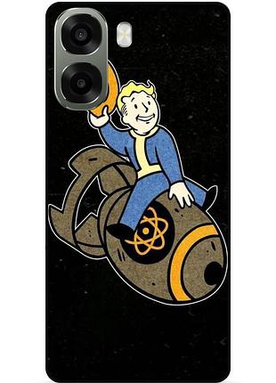 Силиконовый чехол для oppo a6x с рисунком fallout фоллаут