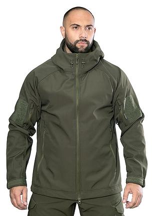 Куртка тактическая военная stalker softshell олива xl