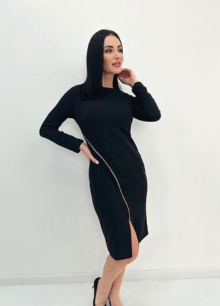 Елегантна сукня з блискавкою "elisson" оптом | розпродаж моделі чорний, 42-44
