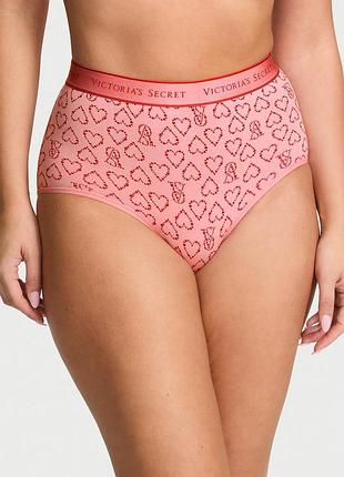 Женские трусики victoria’s secret (698756324418) logo cotton modern brief xl розовые